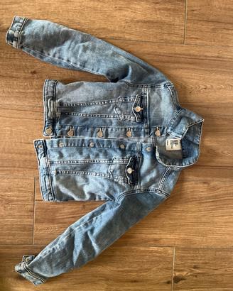 Giubbino jeans bambina 7/8 anni