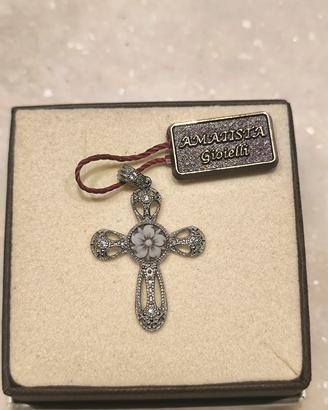Ciondolo croce in argento 925