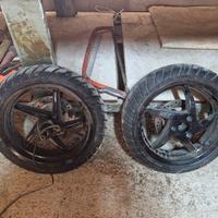 cerchi gommati aprilia sr 50 piaggio