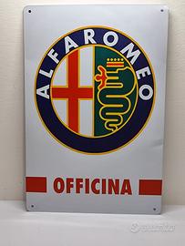 Targa Poster Alfa Romeo Metallo 20x30cm