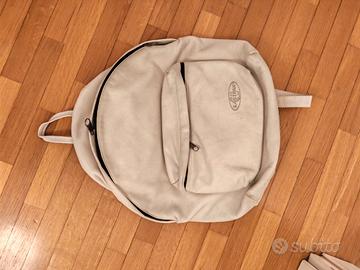 zaino in pelle bianca eastpak