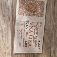 una lira 1944 biglietto di stato