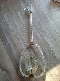 Lampadario Vintage in vetro