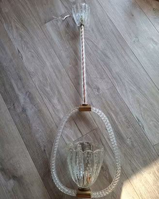 Lampadario Vintage in vetro