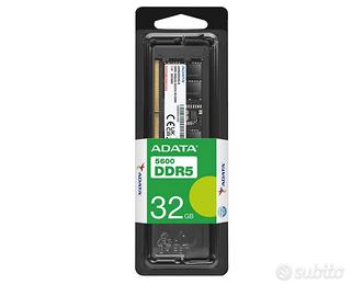 RAM ADATA 32GB DDR5 5600MHz