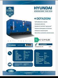GENERATORI DIESEL 1500 GIRI