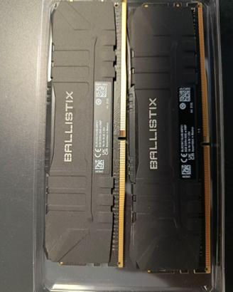 RAM DDR4 3600MHZ 16GB 2X8GB Crucial Ballistix