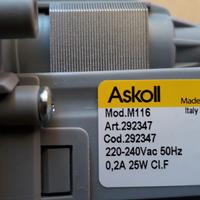 Pompa Scarico Askoll M116 Lavatrice Ariston