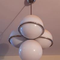 leggero Lampadario design modernariato 4 luci