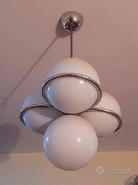 leggero Lampadario design modernariato 4 luci