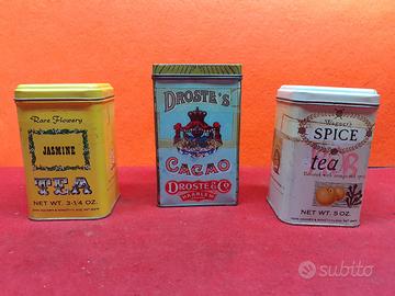 Scatole di latta vintage