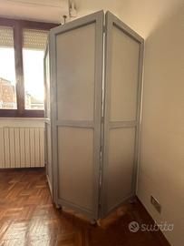 Paravento artigianale legno laccato