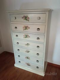 Settimino color panna stile Shabby chic
