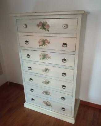 Settimino color panna stile Shabby chic