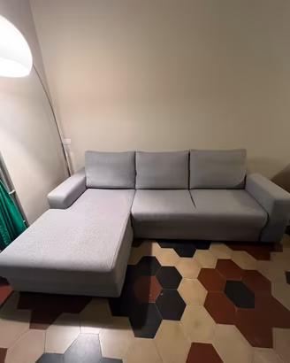 Divano letto poltronesofà grigio nuvola
