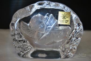 Fermacarte Cristallo  incisione tridimensionale