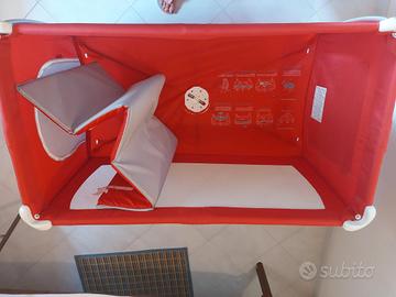 Lettino inglesina da campeggio (rosso)