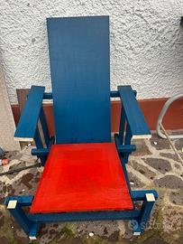 Sedia sdraio in legno artgianale - Roma