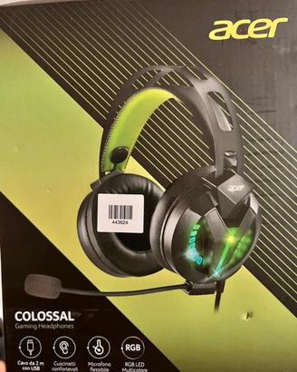 ACER Cuffie con Microfono, Colore Nero - GH1200