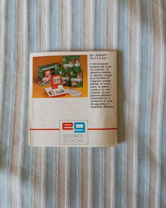 Vecchio catalogo pieghevole Editrice Giochi