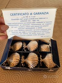 Segnaposto argento e oro