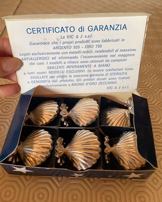 Segnaposto argento e oro