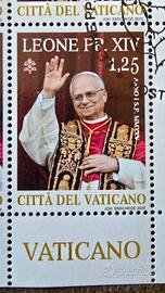 Primi francobolli ufficiali Papa Leone XIV 