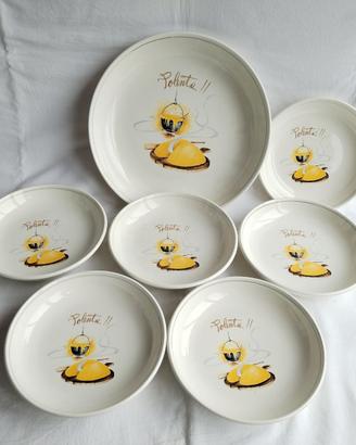 ✅Set di piatti in ceramica, composto da 7 pezzi