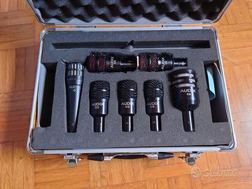 Set microfoni Audix batteria D6 D2 D4 I5 e clamp