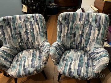 coppia poltroncine a uovo anni '50