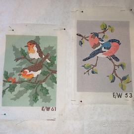 Coppia Canovacci Mezzo Punto Vintage E/W 61 e 53 U
