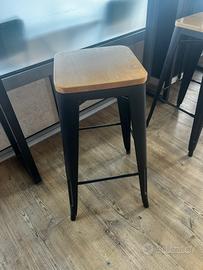 6 sgabelli alti stile industriale