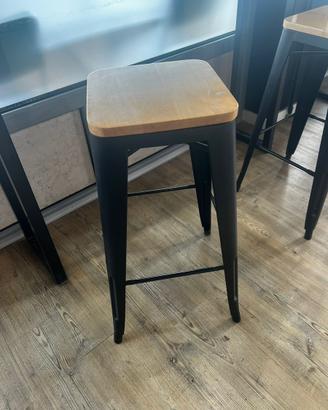 6 sgabelli alti stile industriale