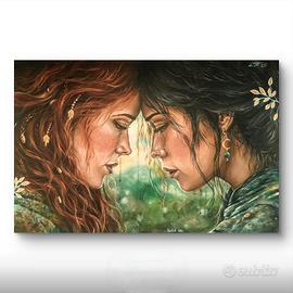Dipinto originale acrilico, quadro arte moderna 