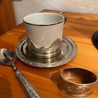 Set vintage tazza e vassoio