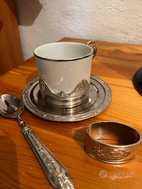 Set vintage tazza e vassoio