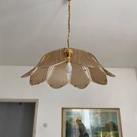 Lampadario vintage design floreale 