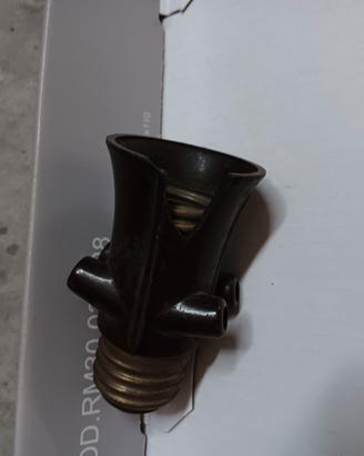 Portalampada ottone, interruttori  vintage