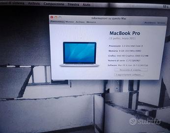 macbook pro os x 10.7 lion 8gb ram - 2011