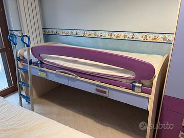 Letto Moretti Company + materasso + libreria