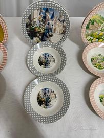 set 12 piatti Porcellana Pasqua 