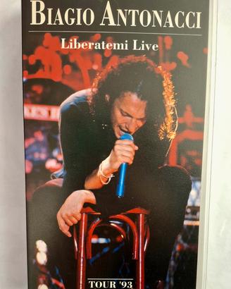 Rara VHS BIAGIO ANTONACCI
-LIBERATEMI LIVE tour-
