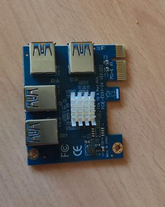 scheda espansione PCI-E PER MINING O RIG