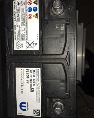 Batteria per Auto EFB TECNOLOGIGY senza manutenzio