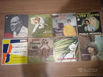 lotto 8 Dischi vinile 45 giri funzionanti 