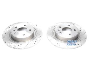 DISCHI FRENO FORATI E SCANALATI PER MITSUBISHI