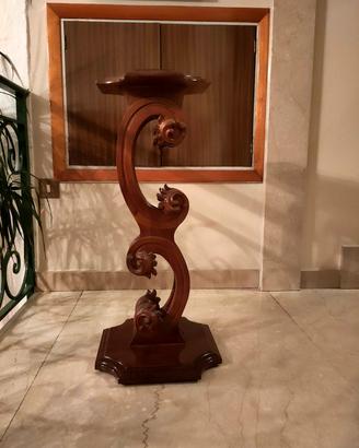 piantana in legno massello