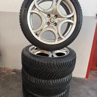 Cerchi Alfa Mito gomme 4 stagioni 215/45/17
