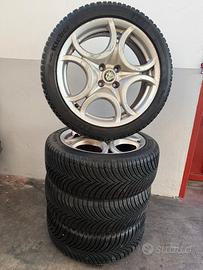 Cerchi Alfa Mito gomme 4 stagioni 215/45/17
