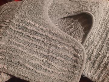 Tris tappeti bagno cotone
